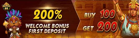 milyon88 First deposit 200% bonus